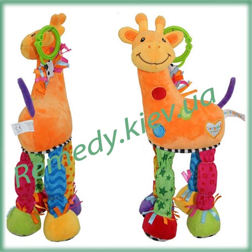 Жираф с грызунками игрушка детская